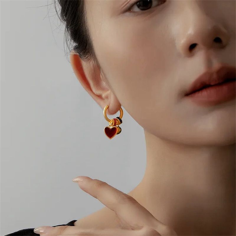 Chinese Style Heart Earrings Earrings For Women
