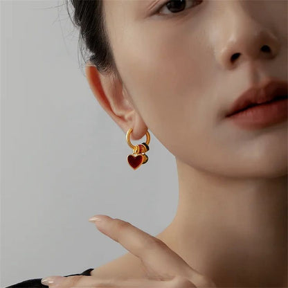 Chinese Style Heart Earrings Earrings For Women