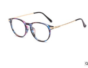 Round Face Men And Women Can Use Retro Trend Large Frame Plain Face Thin Flat Glasses Frame