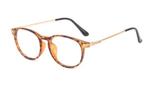 Round Face Men And Women Can Use Retro Trend Large Frame Plain Face Thin Flat Glasses Frame