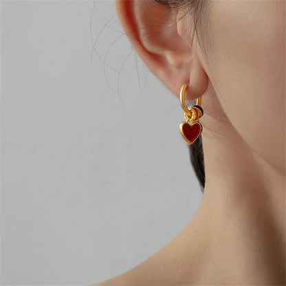 Chinese Style Heart Earrings Earrings For Women