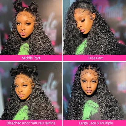 Lace Front Human Hair Curly Wigs