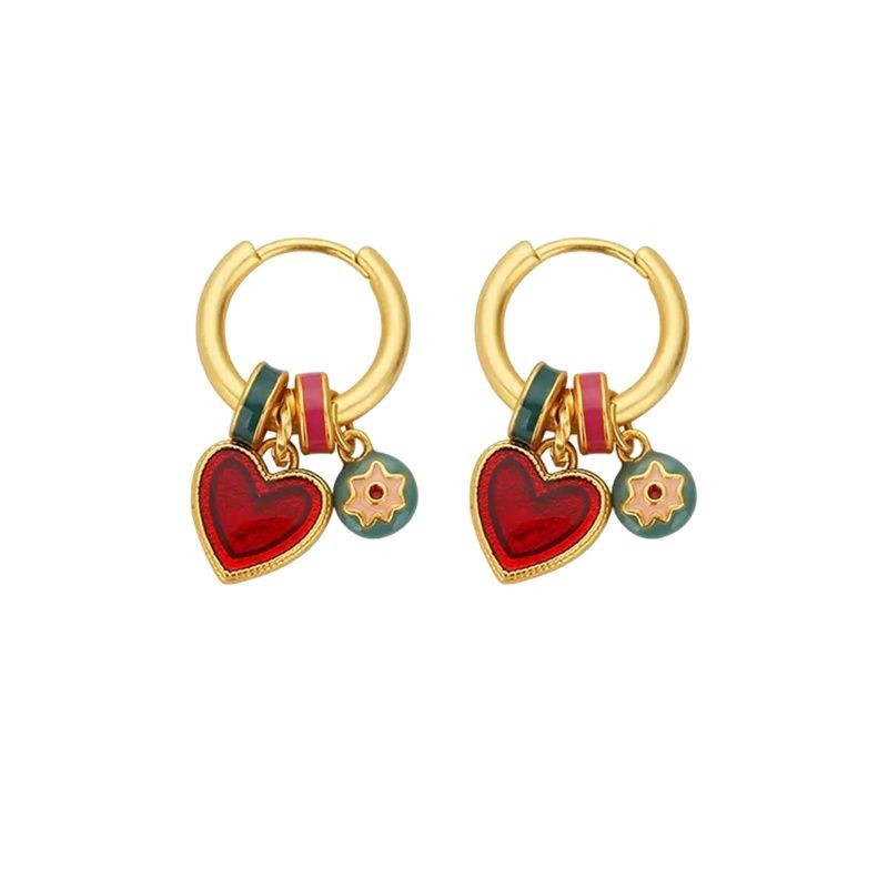 Chinese Style Heart Earrings Earrings For Women