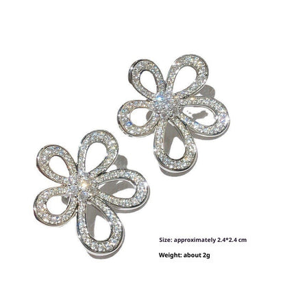 Hollow Sunflower Earrings For Women