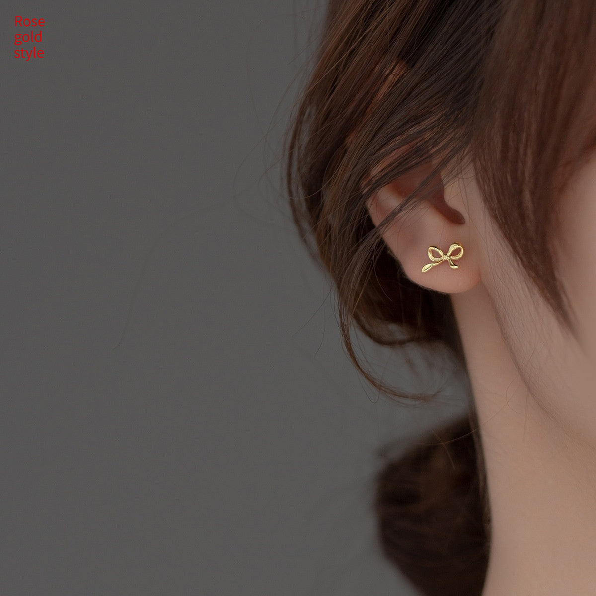 Naran S925 Silver Glossy Bow Stud Earrings Korean Style Special Interest Light Luxury Sleeping No Need To Take Off Ear Rings M01851
